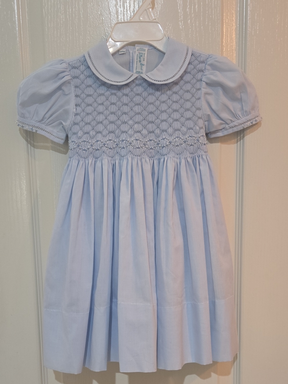 Feltman Bros Collared Smocked Baby Blue Dress Size 24M